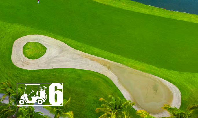 Riviera Maya Golf: Hole 6 - Iberostar Playa Paraiso
